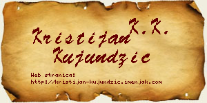 Kristijan Kujundžić vizit kartica